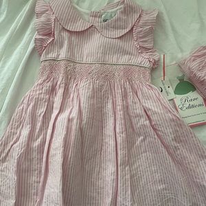 Pink smocked toddler dress!